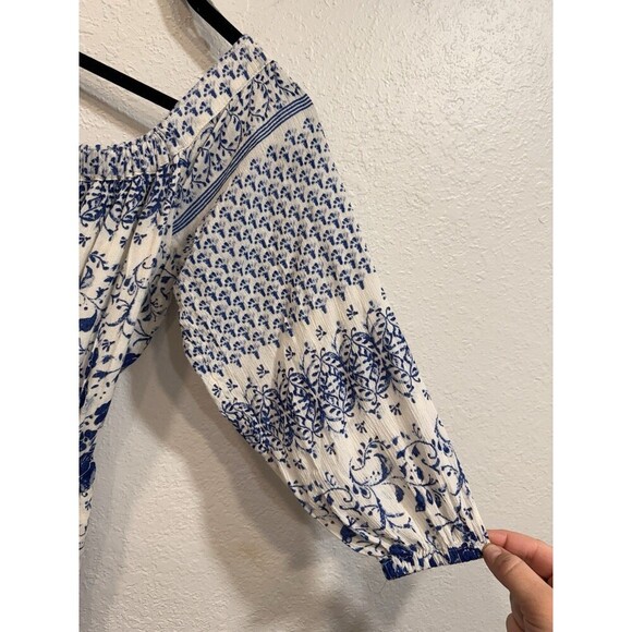 Anthropologie Clemente Romper Off Shoulder  Jumpsuit  Sz Xs Missing Belt - Picture 4 of 6